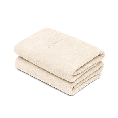 Bath towel combed cotton LT - Ecume - 2 x (70 x 140 cm)