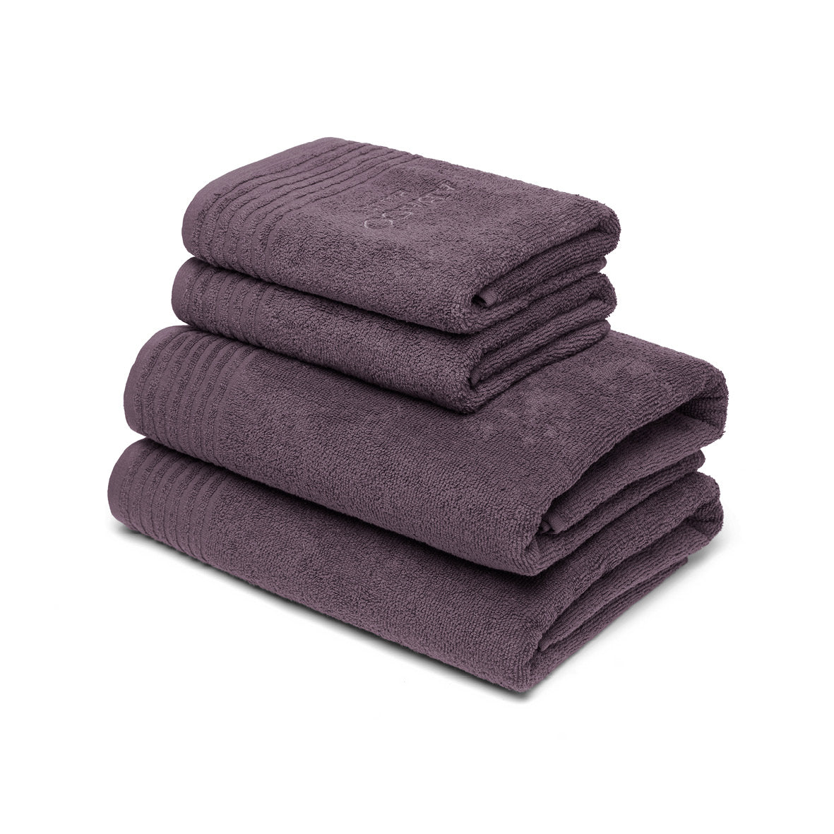 Hand towel + bath towel combed cotton LT - Ecume - 2 x (50 x 100 cm) + 2 x (70 x 140 cm)