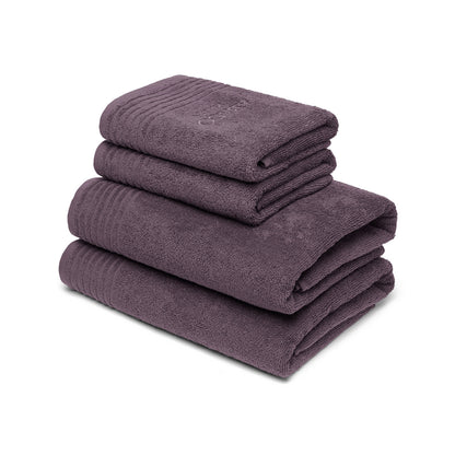 Hand towel + bath towel combed cotton LT - Ecume - 2 x (50 x 100 cm) + 2 x (70 x 140 cm)