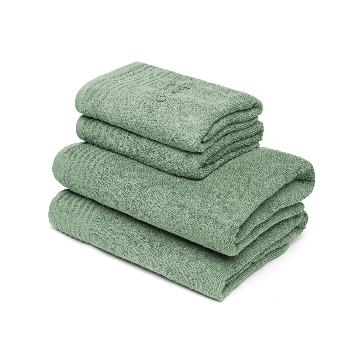 Hand towel + bath towel combed cotton LT - Ecume - 2 x (50 x 100 cm) + 2 x (70 x 140 cm)
