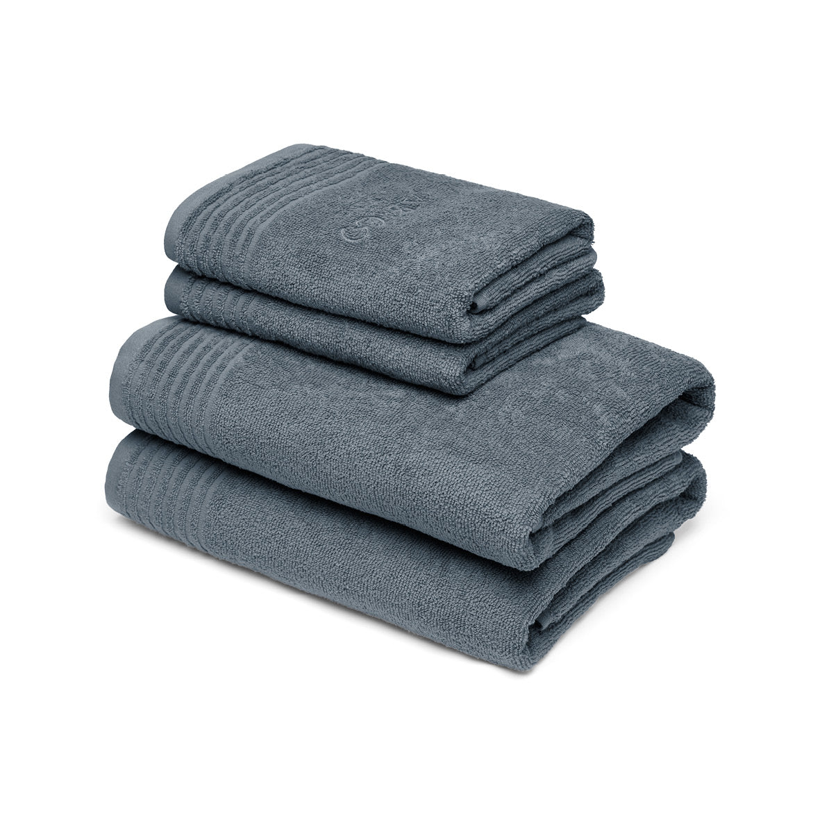 Hand towel + bath towel combed cotton LT - Ecume - 2 x (50 x 100 cm) + 2 x (70 x 140 cm)