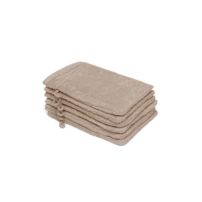 <p>Gant de toilette coton peigné LT - Ecume - 6 x (15 x 21 cm)</p>