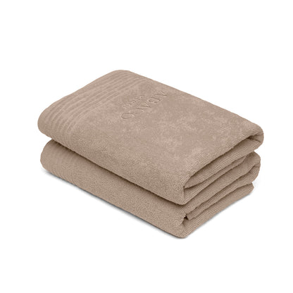 Bath towel combed cotton LT - Ecume - 2 x (70 x 140 cm)