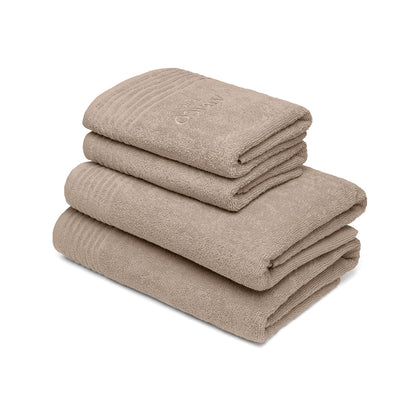 Hand towel + bath towel combed cotton LT - Ecume - 2 x (50 x 100 cm) + 2 x (70 x 140 cm)