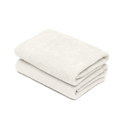 Bath towel combed cotton LT - Ecume - 2 x (70 x 140 cm)