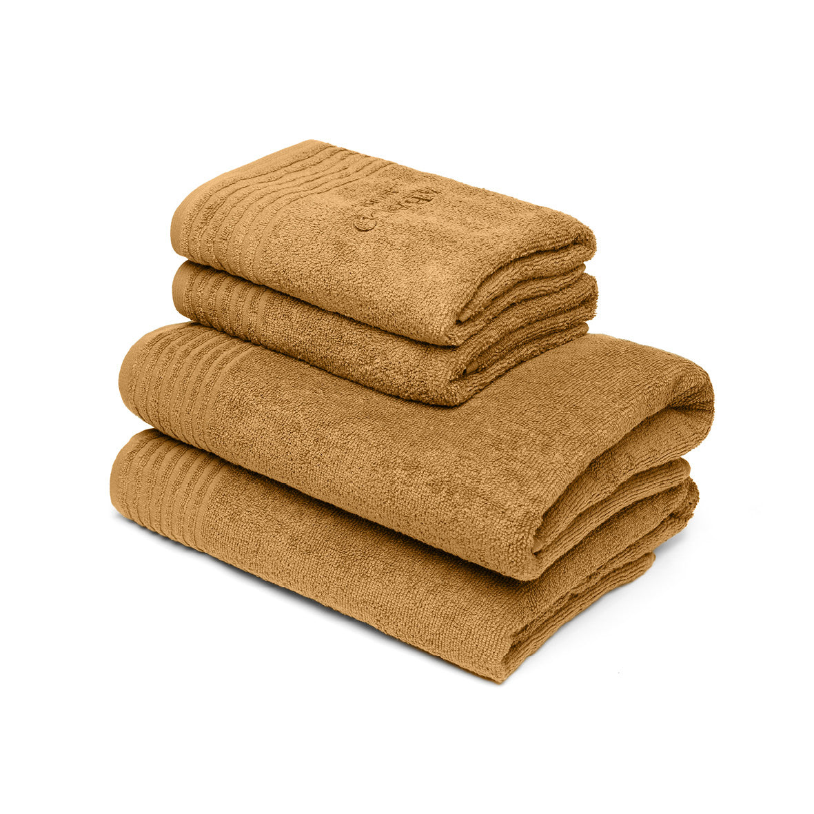 Hand towel + bath towel combed cotton LT - Ecume - 2 x (50 x 100 cm) + 2 x (70 x 140 cm)
