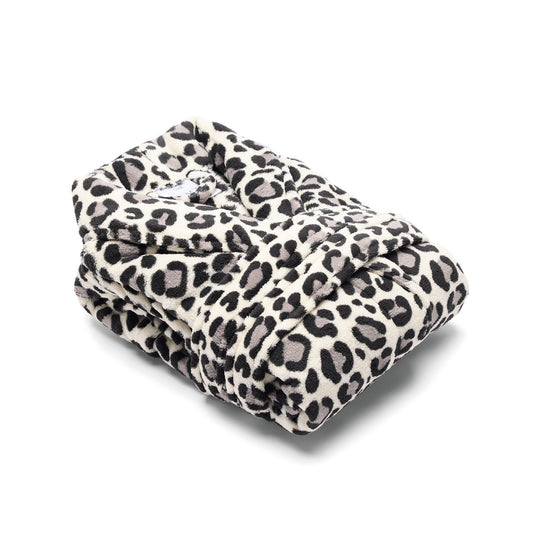 <p>Robe de chambre polyester Séva Noir / Blanc</p>