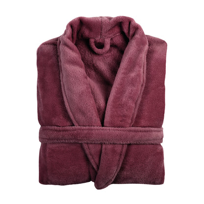 <p>Robe de chambre polyester  Bordeaux</p>