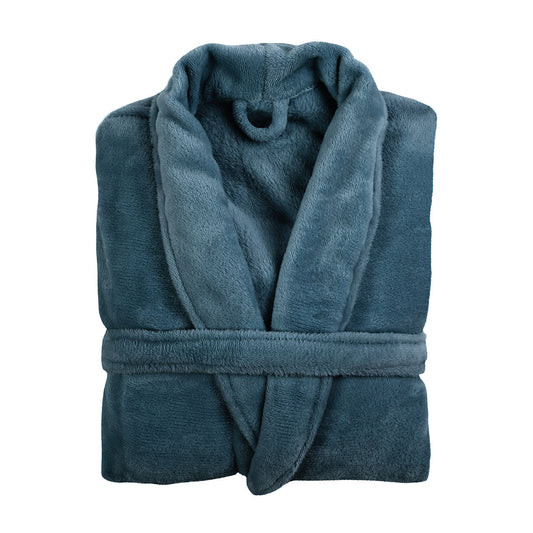 <p>Robe de chambre polyester  Bleu</p>