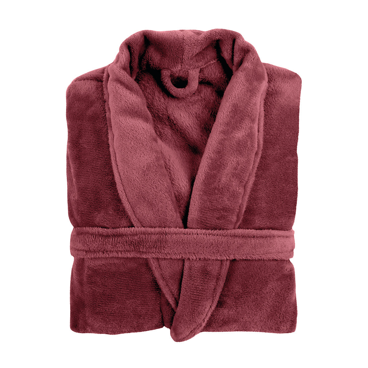 <p>Robe de chambre polyester  Rouge grenade</p>