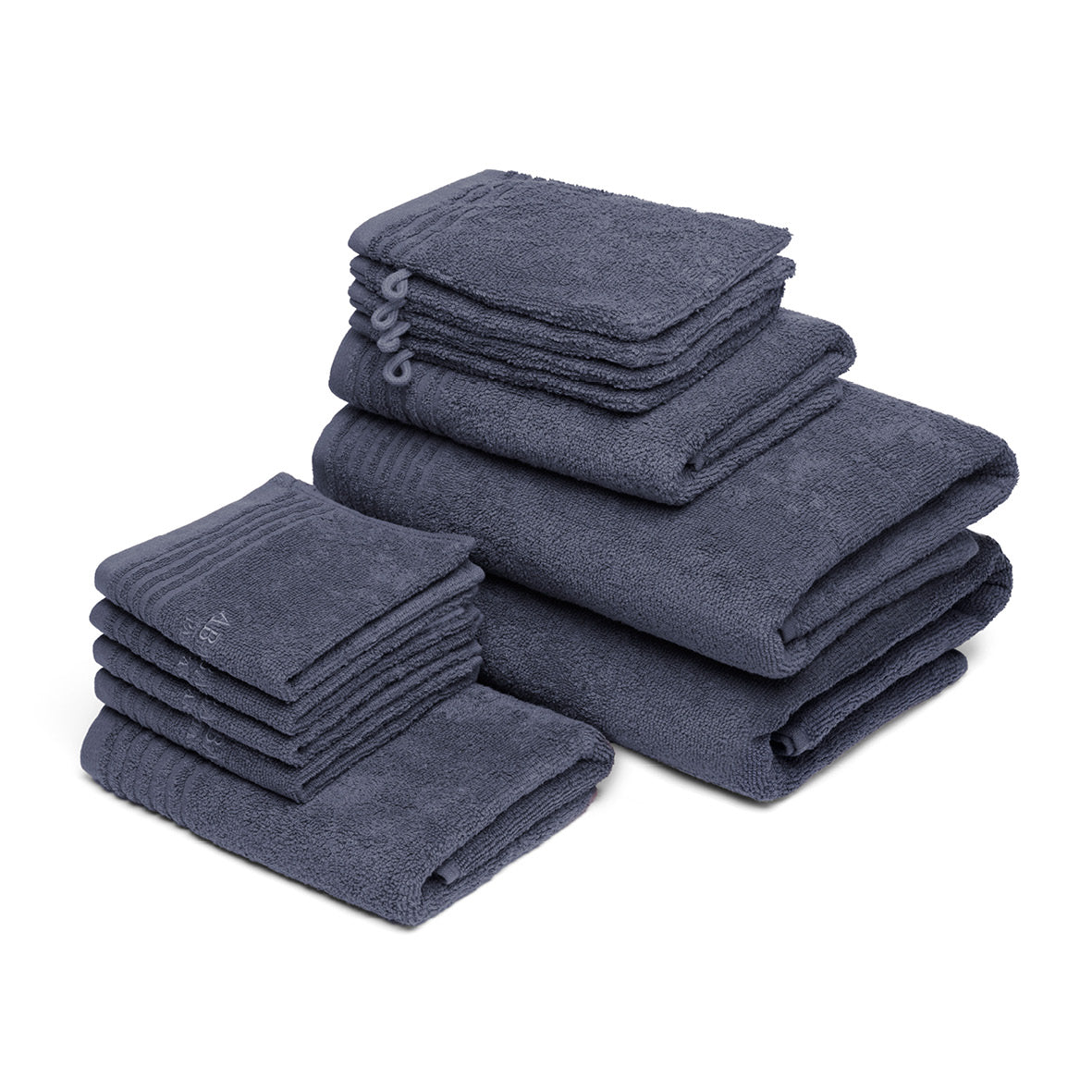 Complete bath linen set combed cotton LT - Ecume - 12 pieces