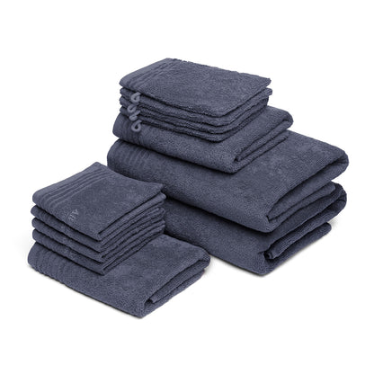 Complete bath linen set combed cotton LT - Ecume - 12 pieces