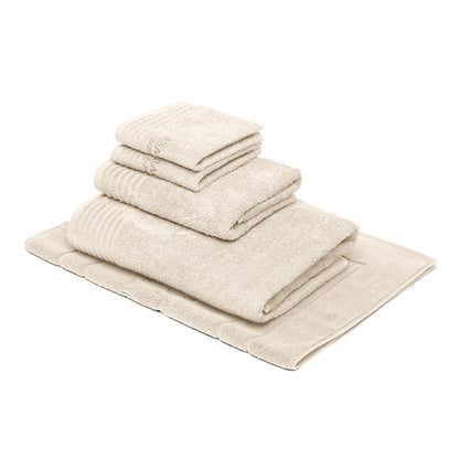 Complete bath linen set combed cotton LT - Ecume - 5 pieces