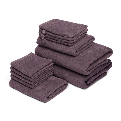 Complete bath linen set combed cotton LT - Ecume - 12 pieces