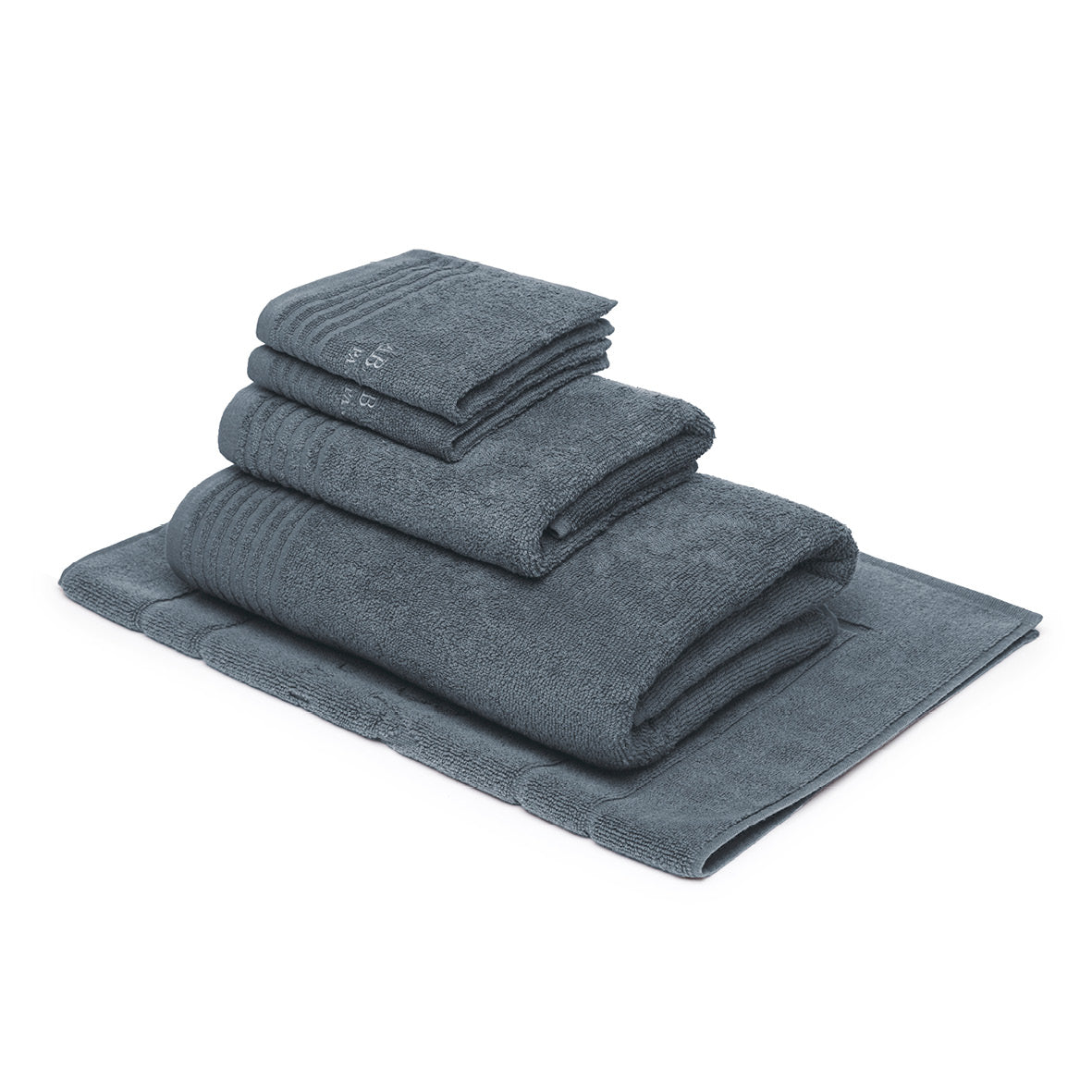 Complete bath linen set combed cotton LT - Ecume - 5 pieces