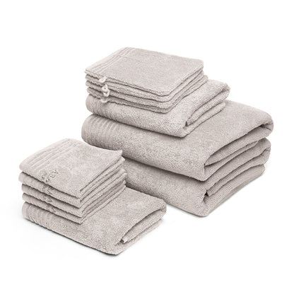 Complete bath linen set combed cotton LT - Ecume - 12 pieces