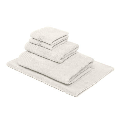 Complete bath linen set combed cotton LT - Ecume - 5 pieces