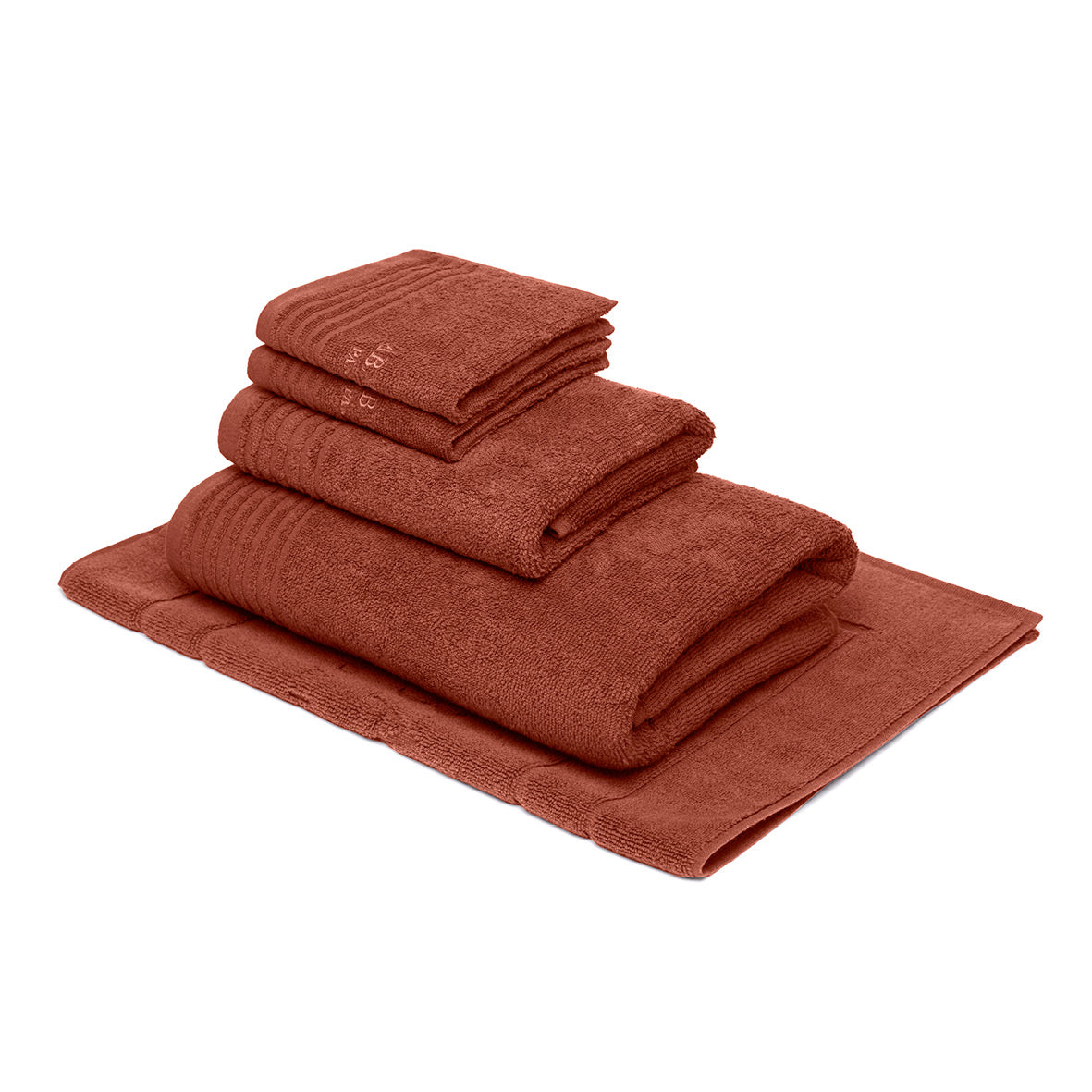 Complete bath linen set combed cotton LT - Ecume - 5 pieces