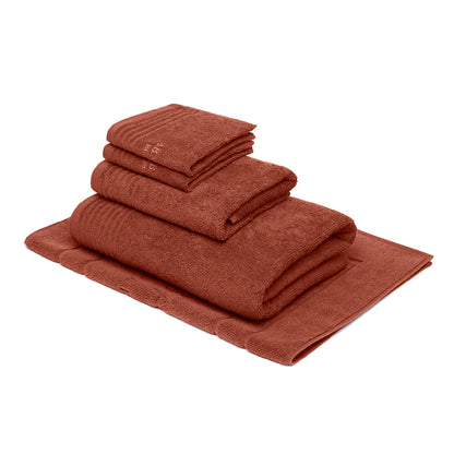 Complete bath linen set combed cotton LT - Ecume - 5 pieces