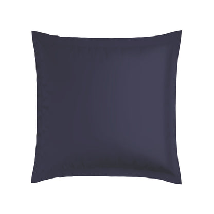 Pillowcase(s) cotton satin - Biarritz White / Dark blue