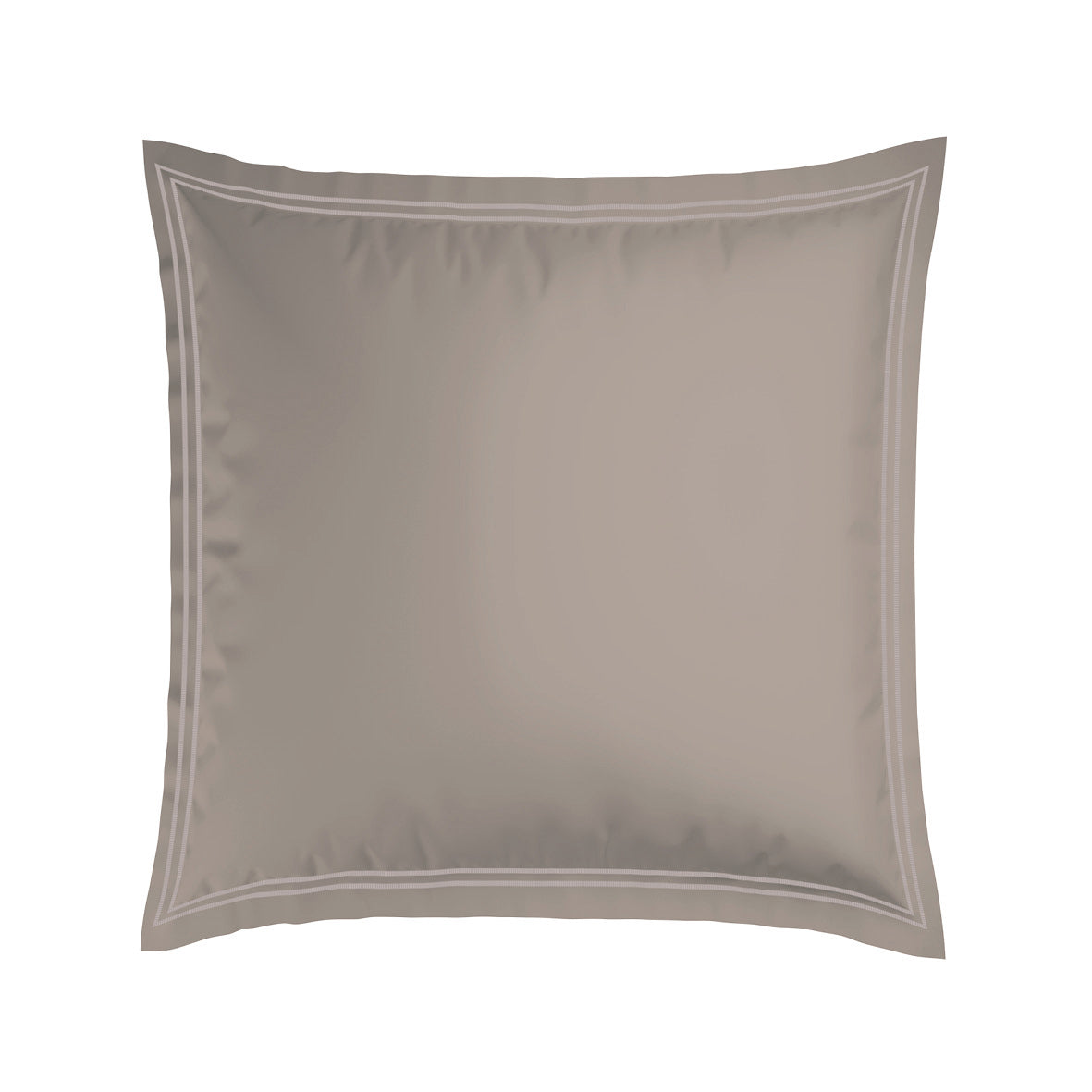 Pillowcase(s) cotton satin - Biarritz Taupe / Taupe