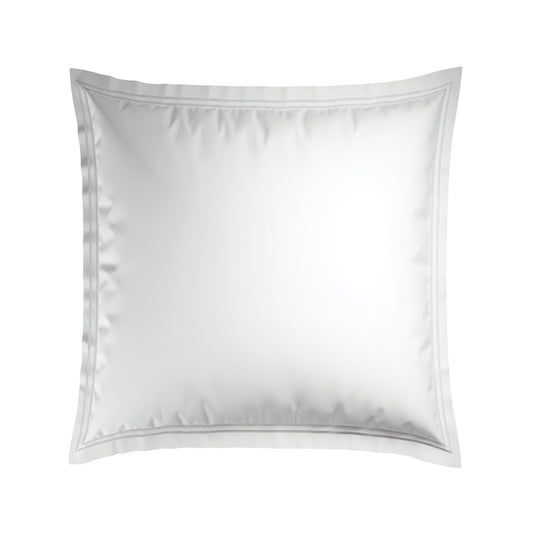<p>Taie(s) d'oreiller satin de coton - Biarritz Blanc / Blanc</p>