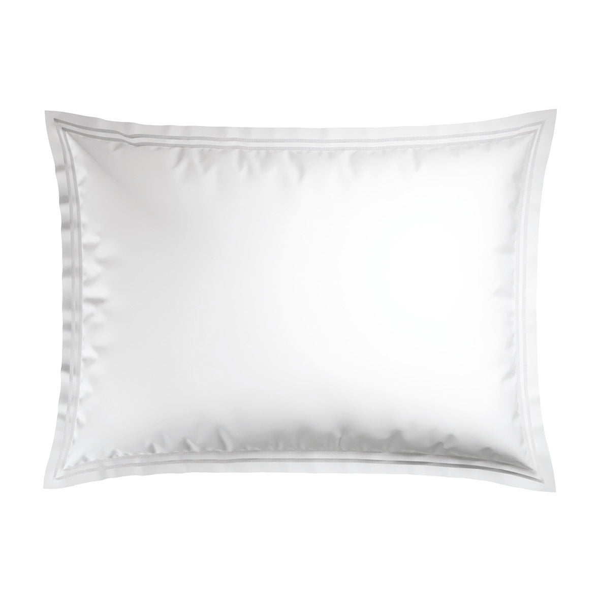 Pillowcase(s) cotton satin - Biarritz White / White 2 x (50 x 70 cm)