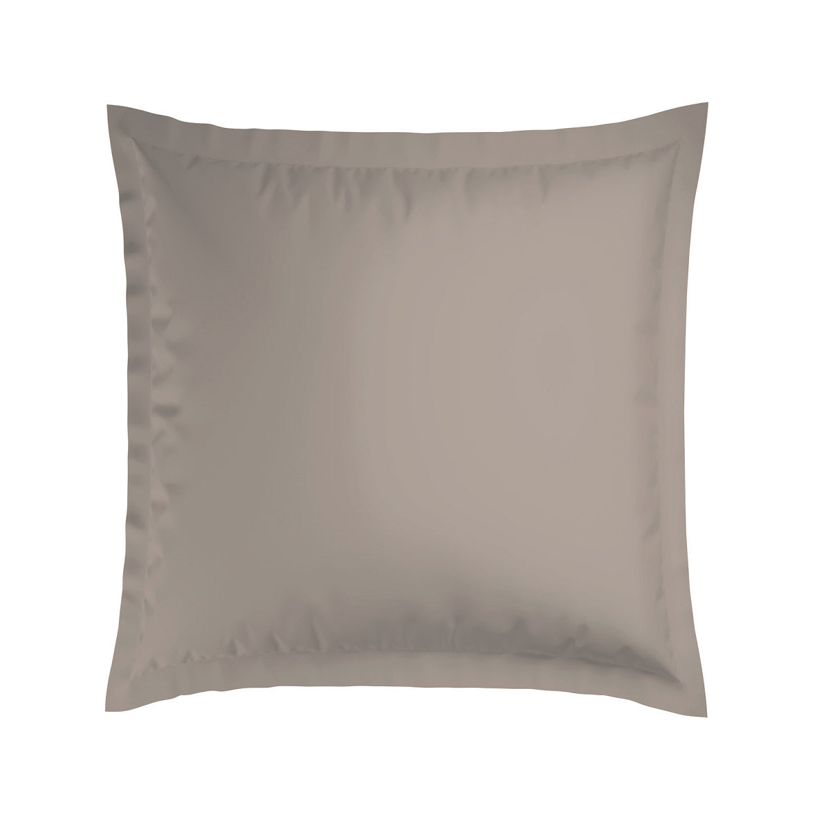 Pillowcase(s) cotton satin - Biarritz White / Taupe
