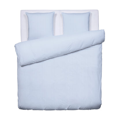 Duvet cover + pillowcase cotton percale - Grenoble Light blue 260 x 240 cm + 2 x (63 x 63 cm)