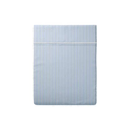 Flat sheet cotton percale - Grenoble Light blue - 240 x 300 cm 240 x 300 cm