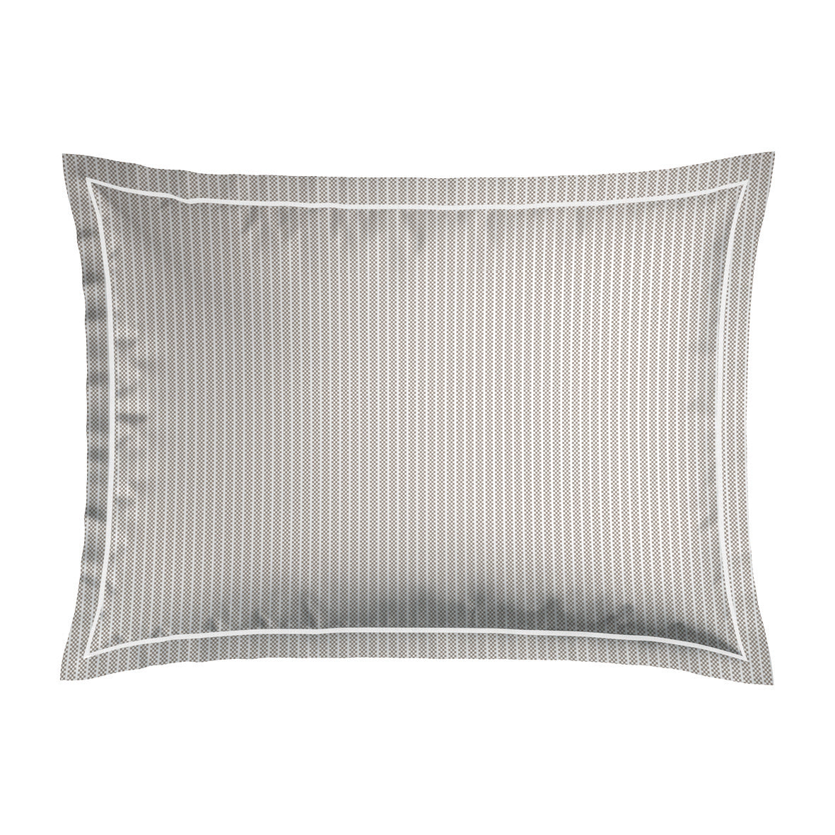 Pillowcase(s) cotton percale - Grenoble Taupe 2 x (50 x 70 cm)
