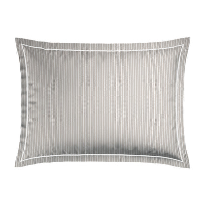 Pillowcase(s) cotton percale - Grenoble Taupe 2 x (50 x 70 cm)