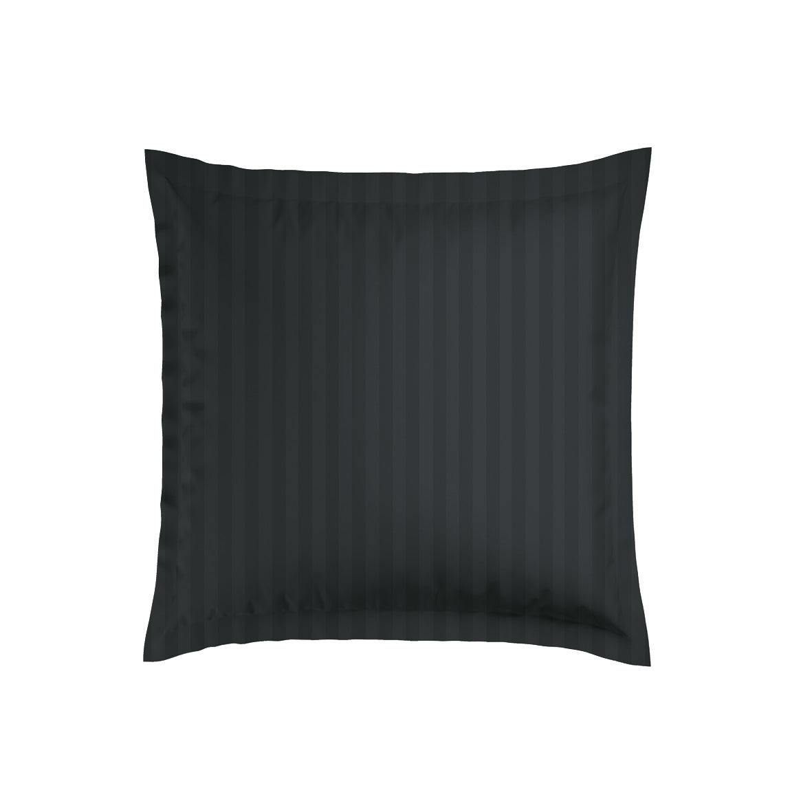Pillowcase(s) cotton satin dobby stripe woven - Black