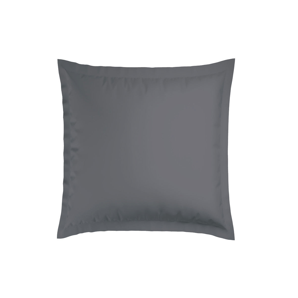 Pillowcase(s) cotton satin dobby stripe woven - Dark grey