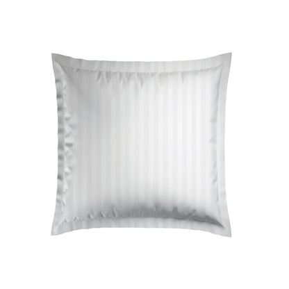 Pillowcase(s) cotton satin dobby stripe woven - White