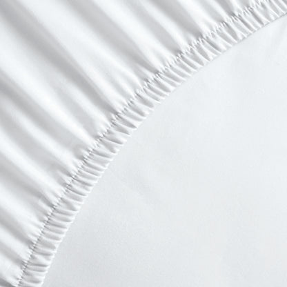 <p>Drap-housse satin de coton - Blanc</p>