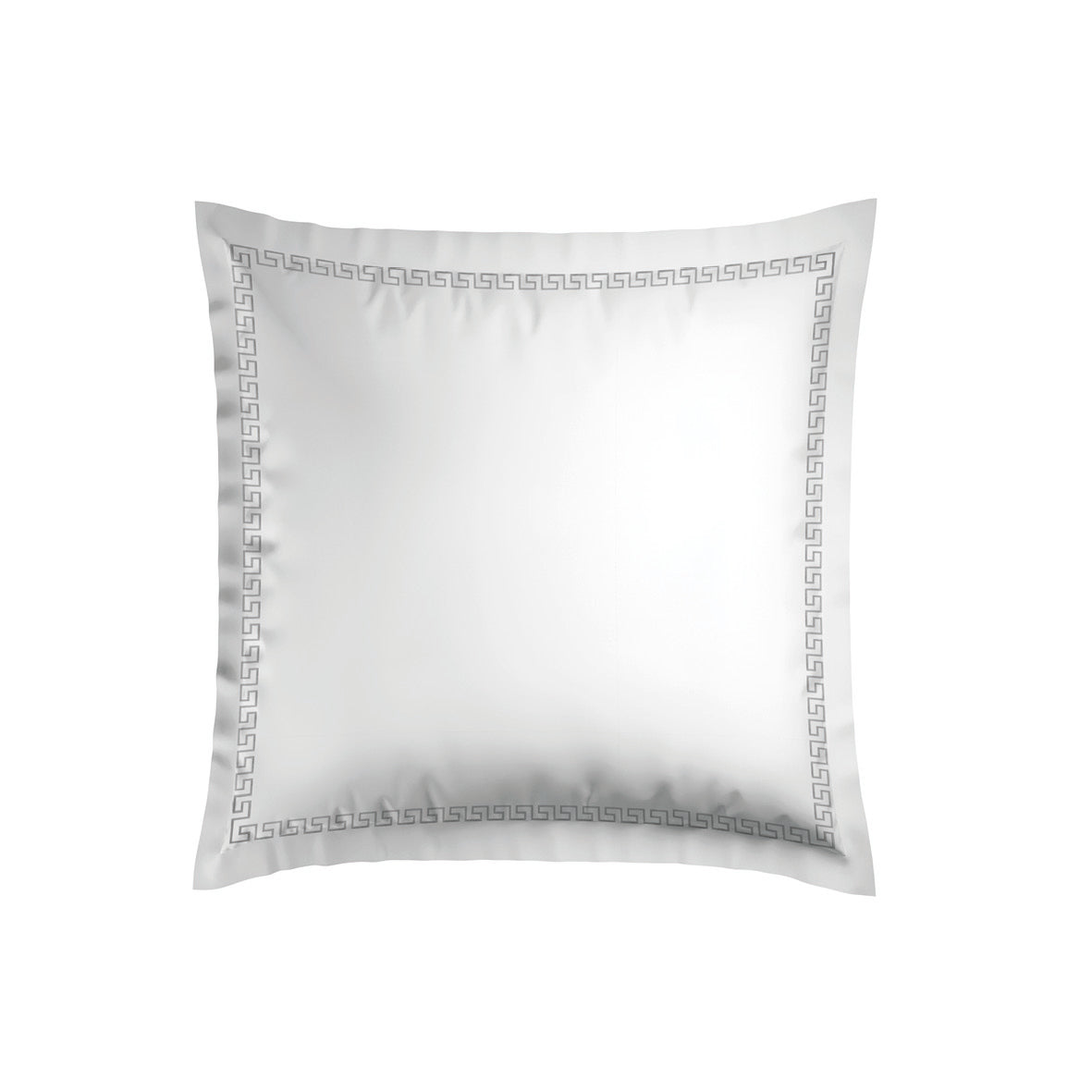 Pillowcase cotton satin - Reine de nuit Grey / White 2 x (63 x 63 cm)