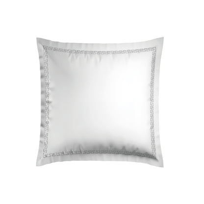 Pillowcase cotton satin - Reine de nuit Grey / White 2 x (63 x 63 cm)