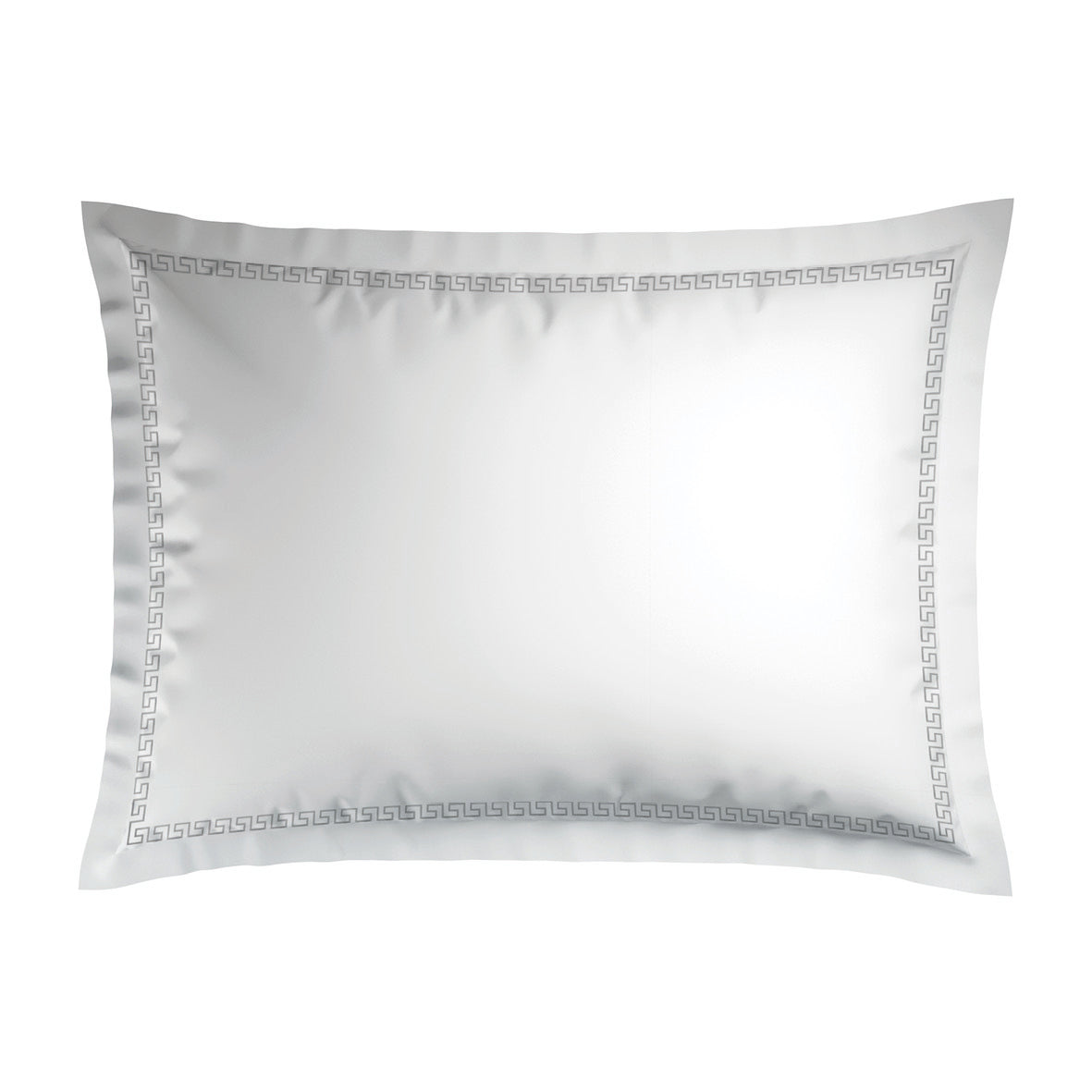 Pillowcase cotton satin - Reine de nuit Grey / White 2 x (50 x 70 cm)