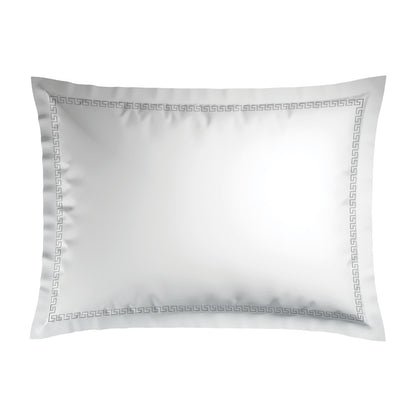 Pillowcase cotton satin - Reine de nuit Grey / White 2 x (50 x 70 cm)