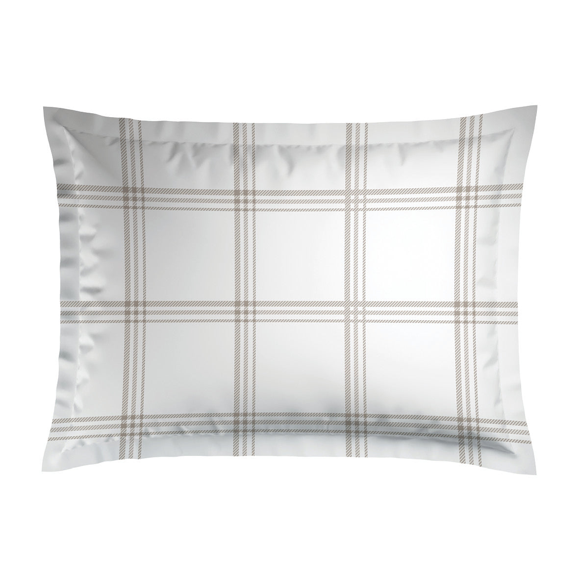 Pillowcase cotton satin - Apolline Taupe 2 x (50 x 70 cm)