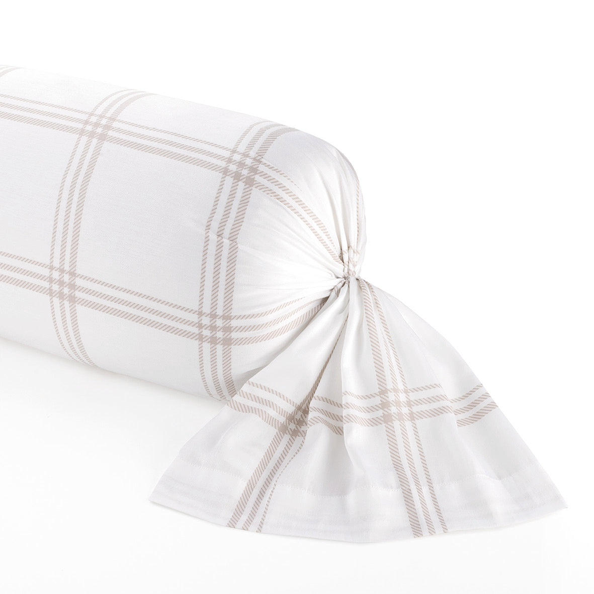 Pillowcase cotton satin - Apolline Taupe 43 x 210 cm