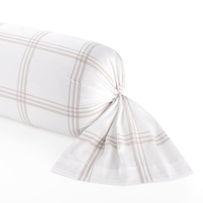 Pillowcase cotton satin - Apolline Taupe 43 x 210 cm