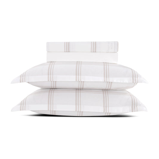 <p>Ensemble de draps satin de coton - Apolline Taupe</p>