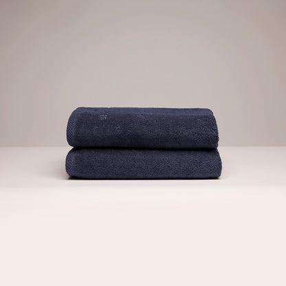 Hand towel combed cotton LT - Oasis - 2 x (50 x 100 cm) Navy blue