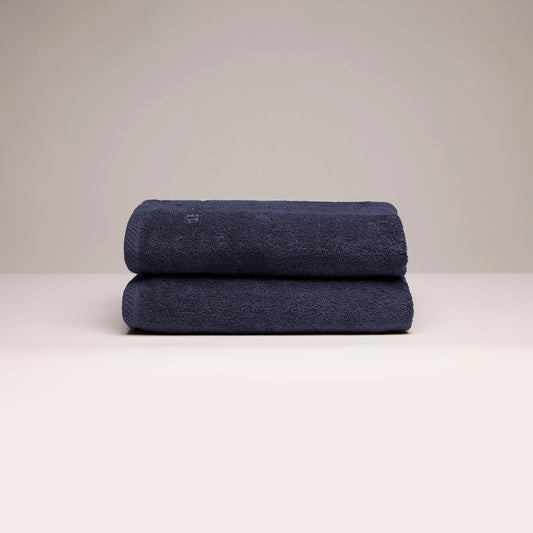 Hand towel combed cotton LT - Oasis - 2 x (50 x 100 cm) Navy blue