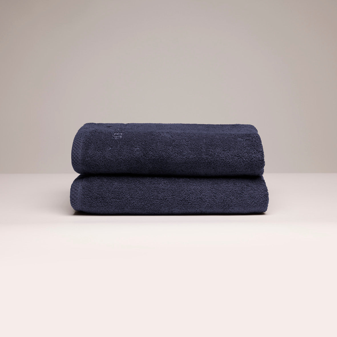 Bath towel combed cotton LT - Oasis - 2 x (70 x 140 cm) Navy blue