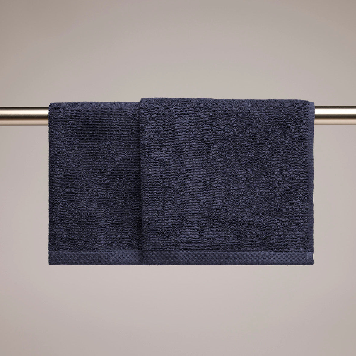 Kitchen towel combed cotton LT - Oasis - 2 x (45 x 45 cm) Navy blue