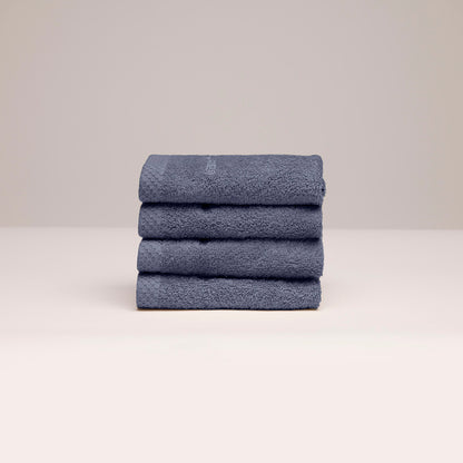 Guest towel combed cotton LT - Oasis - 4 x (30 x 30 cm) Blue grey