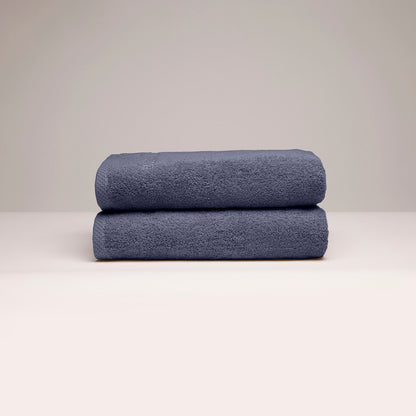 Hand towel combed cotton LT - Oasis - 2 x (50 x 100 cm) Blue grey